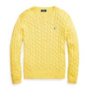 Polo Ralph Lauren crew neck cable knit sweater six xxl